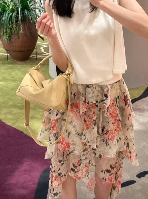 罗意威mini菱格软皮几何包拼接真皮女包斜挎手提小号枕头包 商品图7