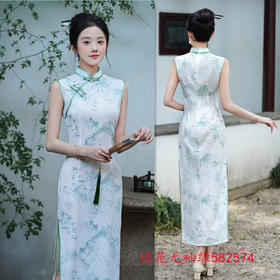 GX无袖旗袍新中式改良年轻款少女高级感港风大气上档次旗袍连衣裙夏