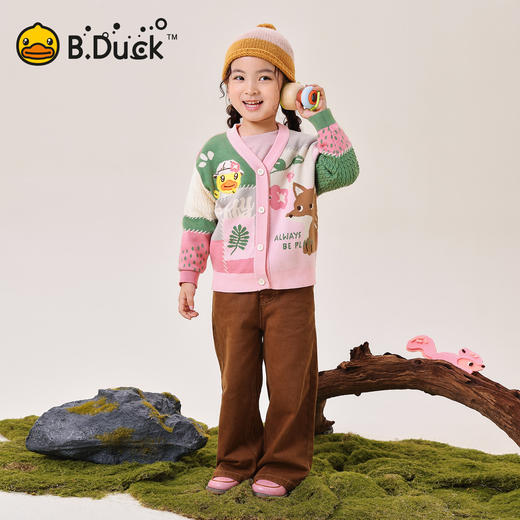 B.Duck小黄鸭童装春秋针织开衫105-150 FF3612095 商品图1