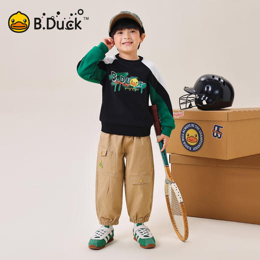 B.Duck小黄鸭童装春秋圆领卫衣110-160 BF3608070 商品图1