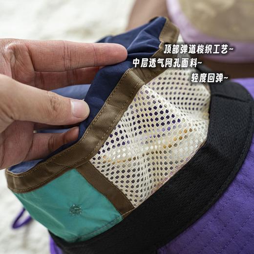 2025山系户外机能撞色渔夫帽！户外运动！透气凉感轻便渔夫帽！遮阳帽防晒帽子女款！ 商品图3