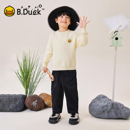 B.Duck小黄鸭童装春秋套头针织衫105-160 BF3612048 商品图2