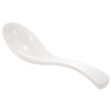 仿瓷密胺白色勺子 酒店餐厅汤勺粥勺调羹 家用塑料汤匙 饭店创意勾勺 商品缩略图3
