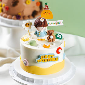 童趣蛋糕（巧克力装饰品）