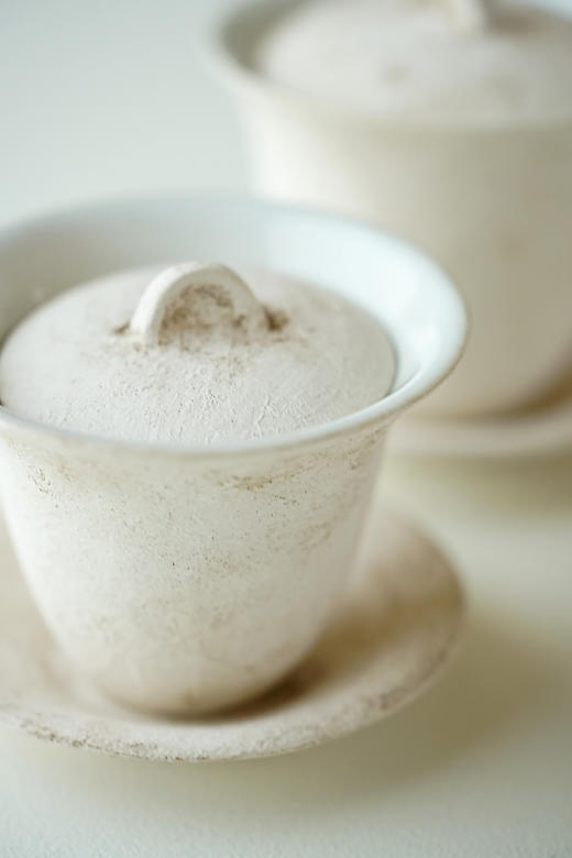 安藤雅信60泥釉盖碗（含托） 商品图3