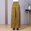 丁摩真丝香云纱花萝重磅100%桑蚕丝直筒宽松气质休闲女阔腿裤AL5667 商品缩略图2