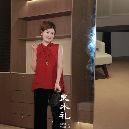 【不退不换】良木礼真丝丝绒花边裤（4777） 商品图0