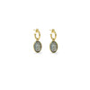 北京仓｜Goossens Paris-Cabochons-牛仔蓝 岩石水晶 三吊坠 耳环［法国设计师］ 商品缩略图0