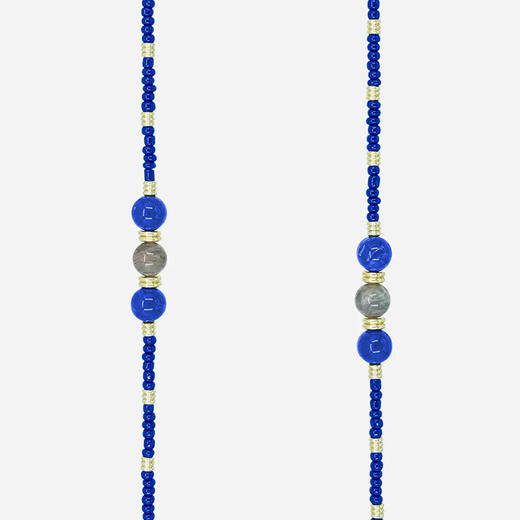 订购6周到｜La Coque Française-IRIS-蓝色 串珠 长款 手机链［法国设计师］ 商品图1