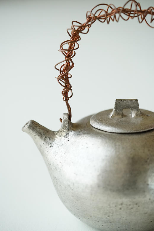 安藤雅信95｜96黑银彩烧水器 商品图1