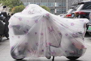 【防晒防风挡雨，让你出行无忧！】加棉加厚自行车罩 电动车车衣防雨防晒摩托车罩 电瓶车防晒罩-QA 商品图6