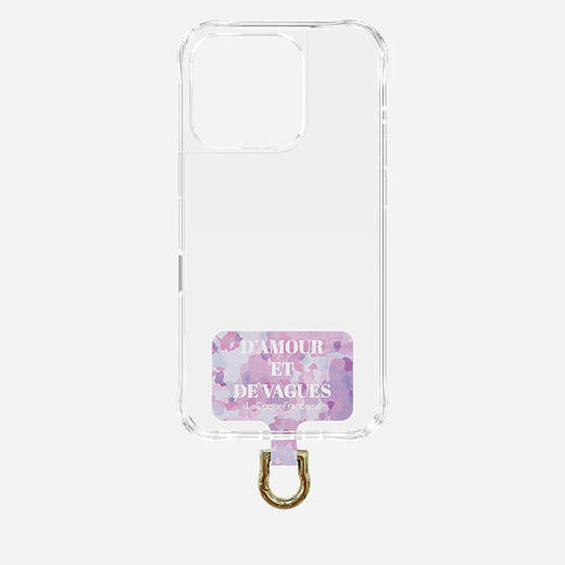北京仓｜La Coque Française-LOVE AND WAVES-波浪印花 手机链连接片［法国设计师］ 商品图1