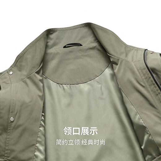 【含桑蚕丝&绵羊毛】圣得西翻领Polo衫2025春季新款亲肤长袖T恤男 商品图6