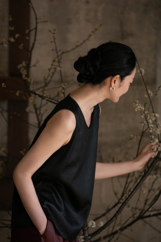 牧衣游原创 19姆米香云纱净色背心 限量福利款 夏河不支持会员折 商品图5