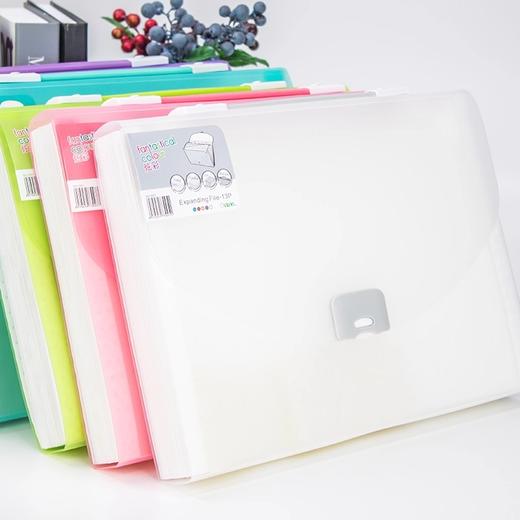 【开学季大放价】欧力益学生手提多功能大容量风琴包文件夹试卷整理包13格分类办公资料票据乐谱孕检产检档案专用包夹册 商品图3