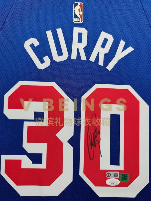 收藏系列 库里 勇士队30号三分王 亲笔签名球衣 商品图2