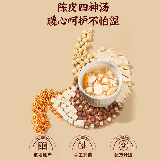 福东海三伏汤组合500克 茶包夏季泡水喝祛汤湿包三伏天四神汤 五指毛桃茯苓茶初伏 商品图2