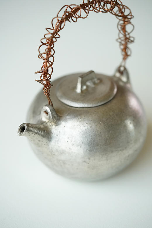 安藤雅信95｜96黑银彩烧水器 商品图2