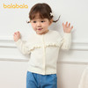 巴拉巴拉宝宝毛衣婴儿针织衫薄开衫女童秋装木耳边拼接甜美气质潮 商品缩略图2