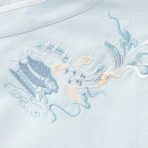 巴拉巴拉男童套装儿童长袖衣服秋季马面裙套装新中式时尚国风刺绣 商品图3