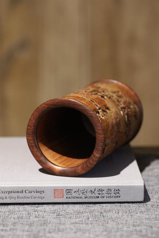 春夜宴桃李园°竹雕笔筒 商品图5