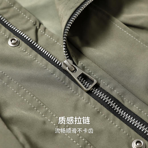 【含桑蚕丝&绵羊毛】圣得西翻领Polo衫2025春季新款亲肤长袖T恤男 商品图9