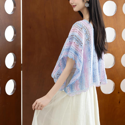 苏苏姐家云岫罩衫手工diy钩针两穿上衣编织蕾丝线毛线团材料包 商品图2