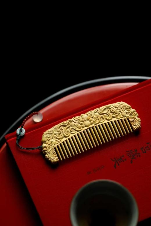 饕餮纹°黄杨木梳 商品图6