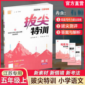 2025秋 拔尖特训 语文 人教版 部编版 五年级上 5上 同步提优训练专项练习一课一练 同步教辅 必刷题 通成学典天天练教辅