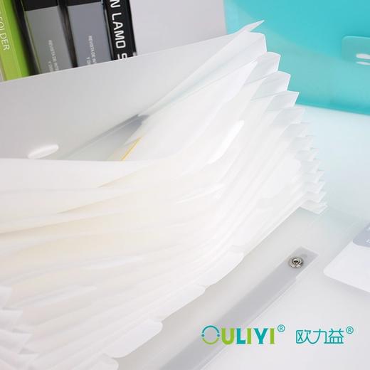 【开学季大放价】欧力益学生手提多功能大容量风琴包文件夹试卷整理包13格分类办公资料票据乐谱孕检产检档案专用包夹册 商品图2