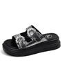 Safiya/索菲娅2025夏季复古水钻扣厚底休闲凉拖SFD2110376 商品缩略图0