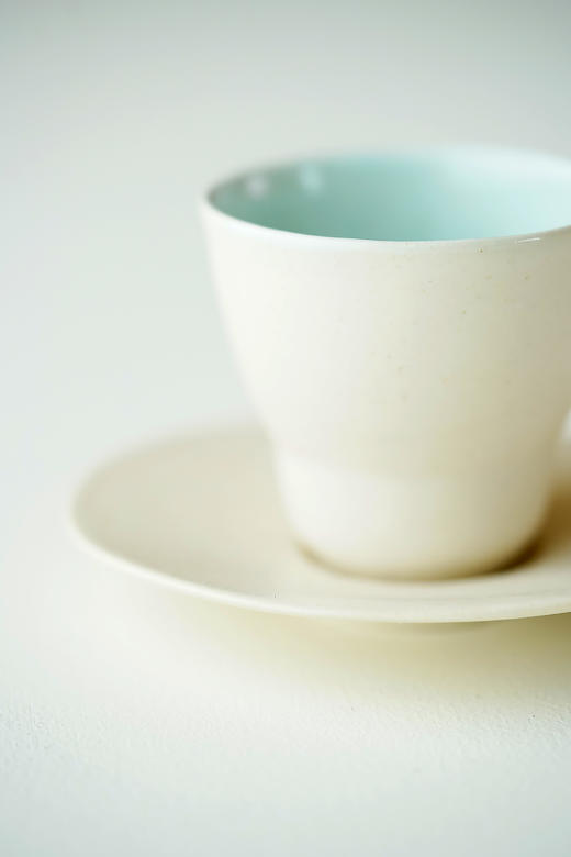 安藤雅信81外亚麻釉意大利浓缩杯+亚麻釉高台丸茶托（套组） 商品图2