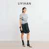 LIYIHAN李亦寒 2025秋新款通勤白色棉质T恤正肩女设计感小众短袖 商品缩略图2