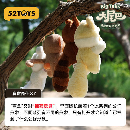 52TOYS 蜡笔小新大尾巴系列 搪胶毛绒挂件 盲盒*1 商品图3