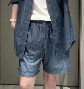 重磅渠道！L金标抽绳牛仔短裤   日本进口面料   高级成衣水洗