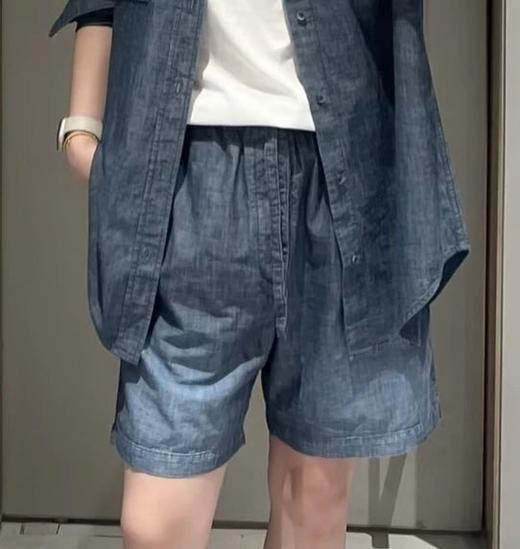 重磅渠道！L金标抽绳牛仔短裤   日本进口面料   高级成衣水洗 商品图0
