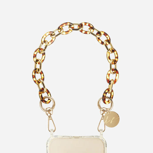 订购6周到｜La Coque Française-CASSY-棕色链环 短款 手机链［法国设计师］ 商品图1