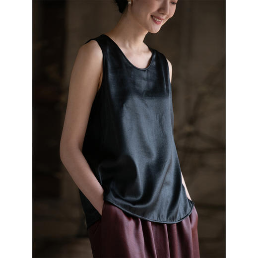 牧衣游原创 19姆米香云纱净色背心 限量福利款 夏河不支持会员折 商品图1