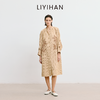 LIYIHAN李亦寒 2025秋新款法式棉质连衣裙女卡其色设计感中长裙子 商品缩略图2