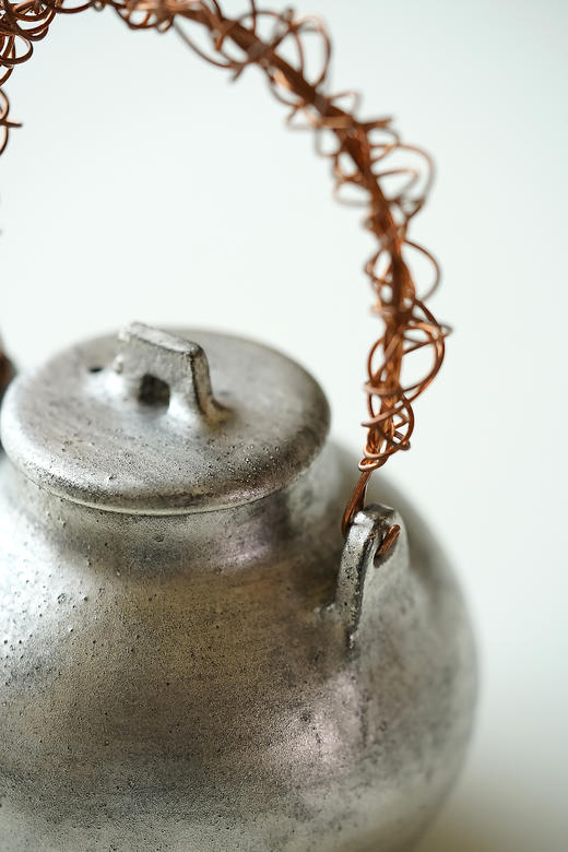 安藤雅信95｜96黑银彩烧水器 商品图4