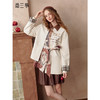 两三事 微醺奇域 2025秋季新款复古印花拼接绑带刺绣外套女宽松 商品缩略图0