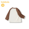 巴拉巴拉童装儿童t恤女宝宝长袖上衣打底衫秋装拼接撞色时尚洋气 商品缩略图2