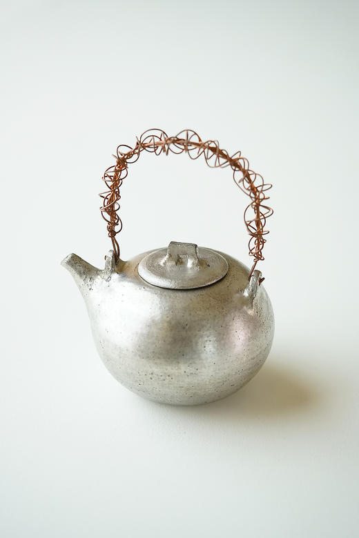 安藤雅信95｜96黑银彩烧水器 商品图0