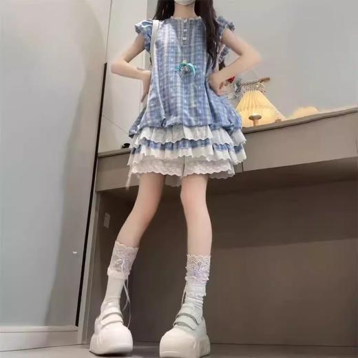 裁缝学苑TS27学院风儿童泡泡袖格子连衣裙纸样蛋糕裙子童装打版 商品图2