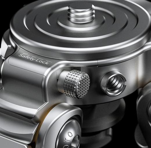 徕图（Leofoto）神之翼银色加百列LG-284C/324C旗舰款 摄影摄像防水碳纤维阿卡规格三脚架 LG-284C加百列（不含云台） 商品图4