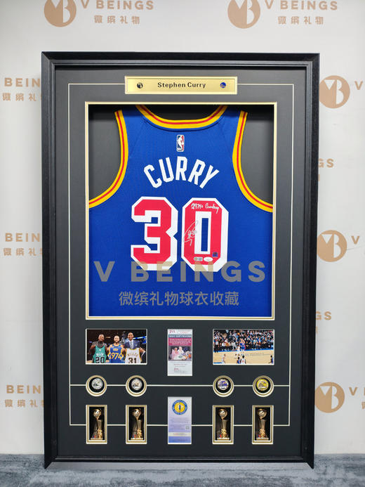 收藏系列 库里 勇士队30号三分王 2974 亲笔签名球衣 商品图1