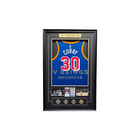 收藏系列 库里 勇士队30号三分王 亲笔签名球衣