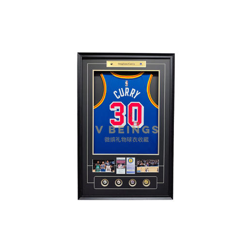 收藏系列 库里 勇士队30号三分王 亲笔签名球衣 商品图0