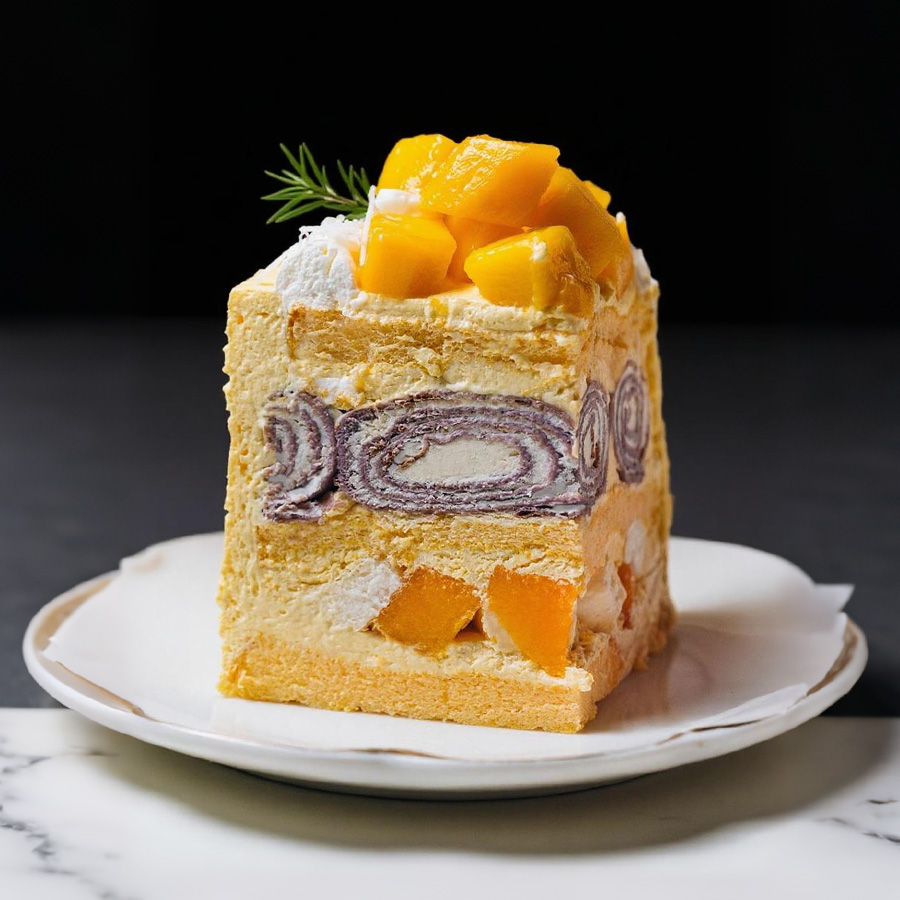 芒果椰子可丽卷蛋糕