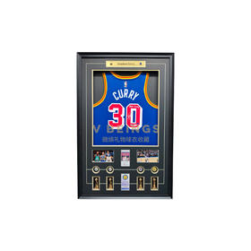 收藏系列 库里 勇士队30号三分王 2974 亲笔签名球衣